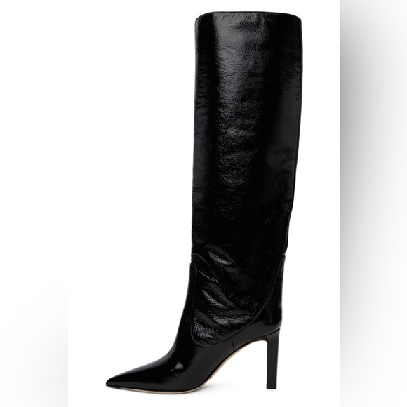 Jimmy Choo Black Mavis 85 Tall Boots - Picture 3 of 5